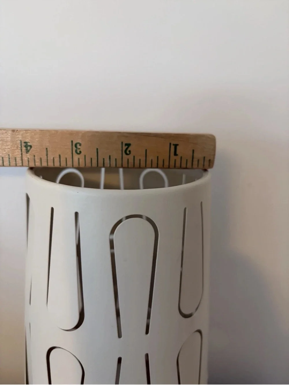 90s IKEA KAJUTA Lamp David Wahl Design White Adjustable Cutout Metal 12